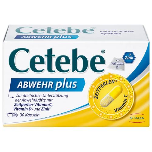 CETEBE ABWEHR plus Vitamin C+Vitamin D3+Zink Kaps.