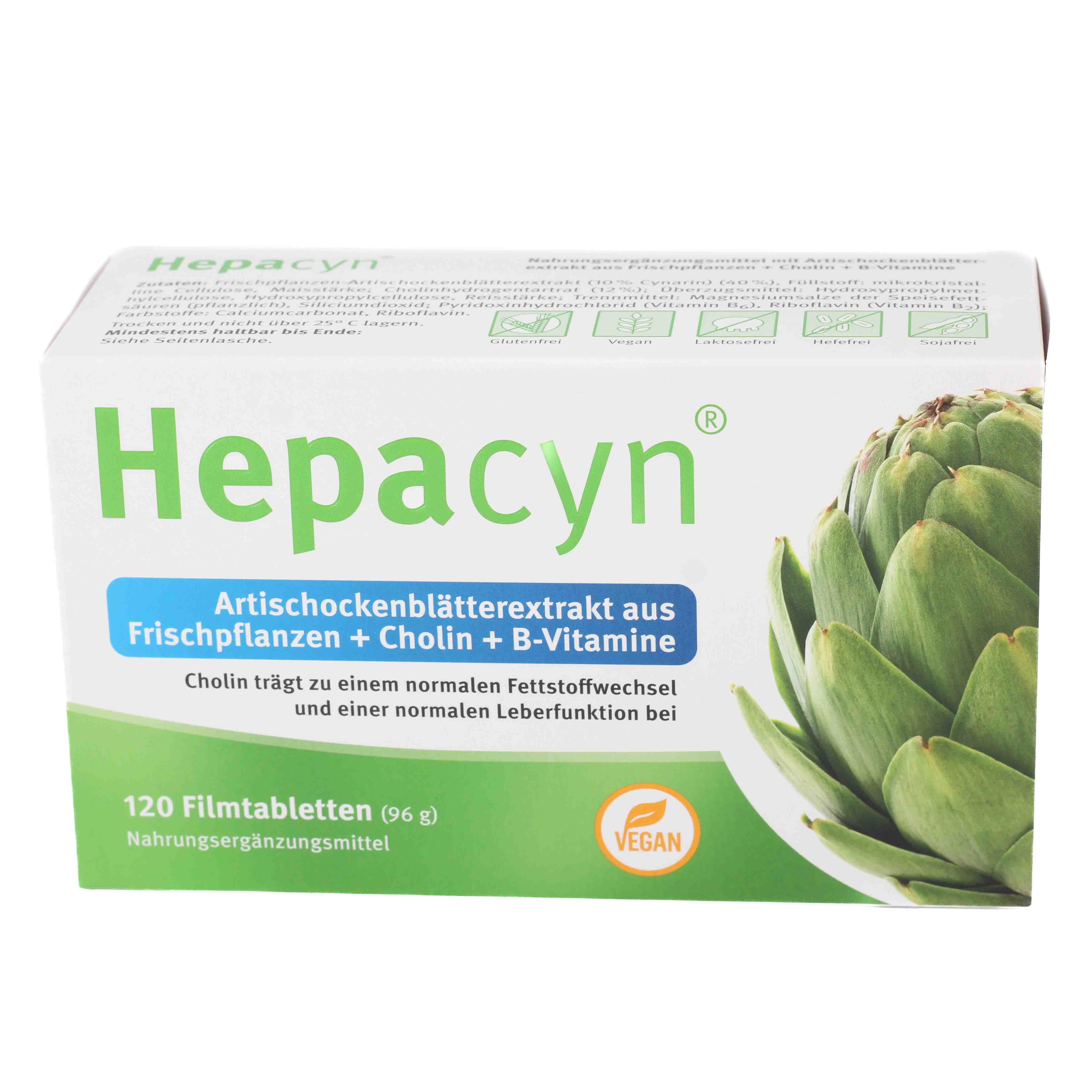 HEPACYN Artischocke Cholin Filmtabletten