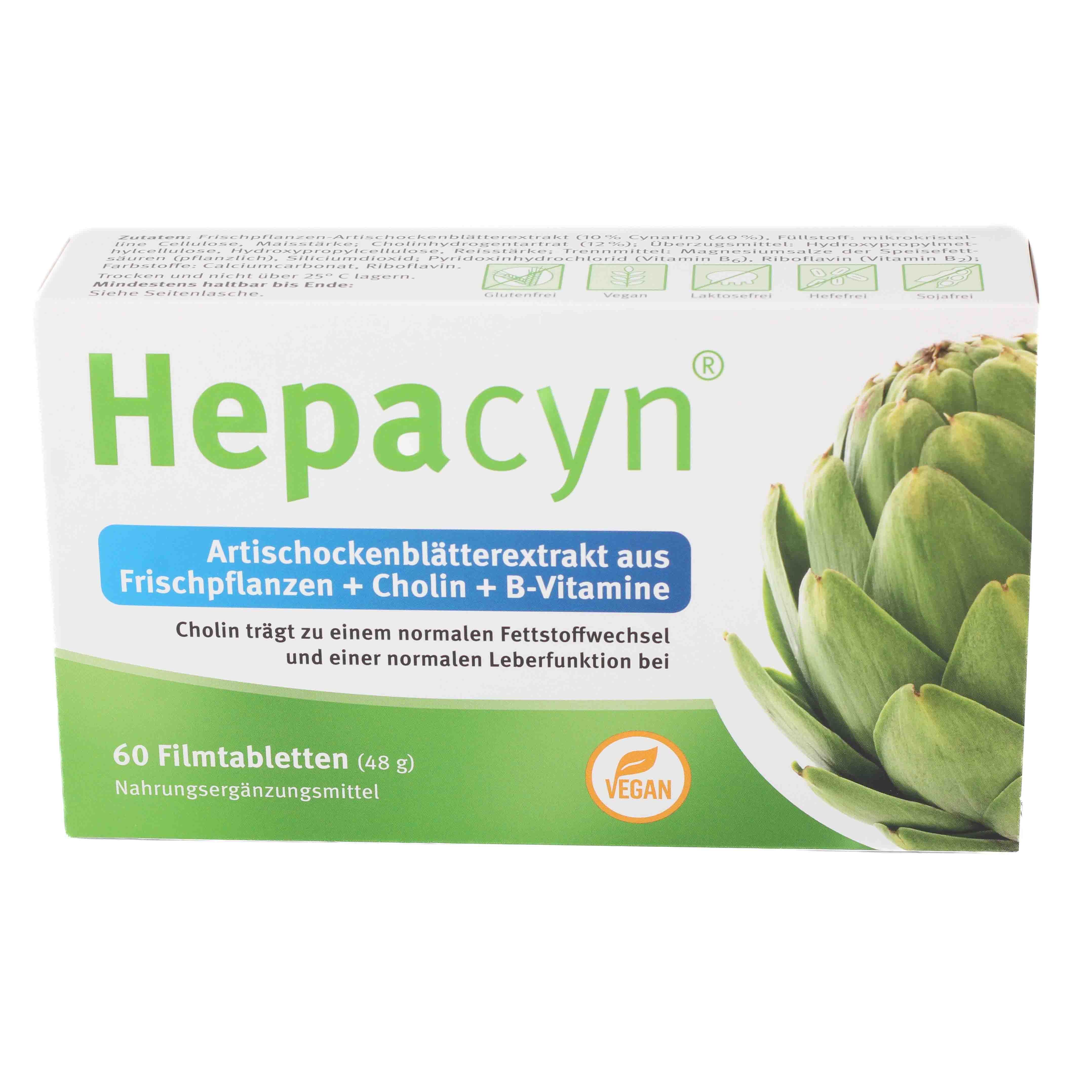 HEPACYN Artischocke Cholin Filmtabletten